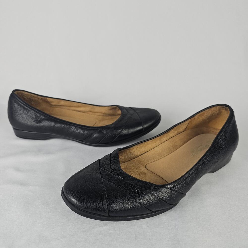 Naturalizer Jaye Black Leather Comfort Ballet Flats Shoes Womens Size 9 M EUR 39